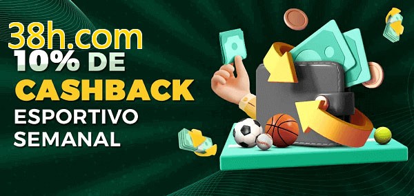 10% de bônus de cashback na 38h.com