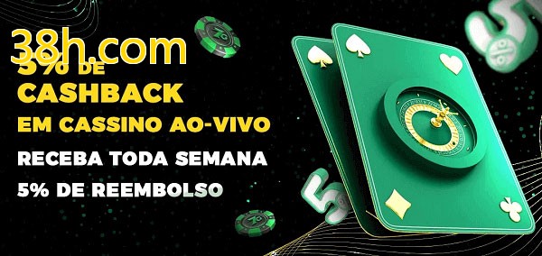 Promoções do cassino ao Vivo 38h.com